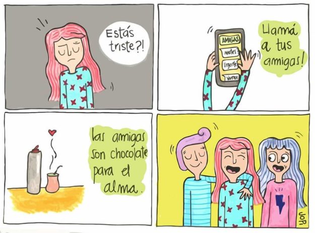 Los amigos son la terapia del alma. Los amigos son la terapia del alma.